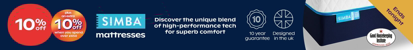 10% Off Simba + Extra 10% Off When You Spend Over 