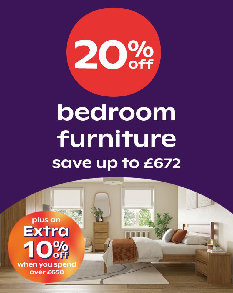 Up To 20% Off Furniture + 10% Off When You Spend Over £650 - Save Up To £672