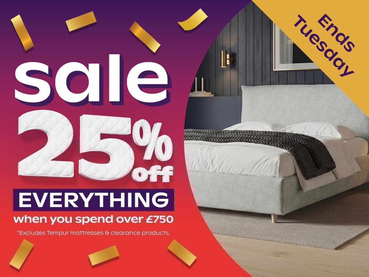 25% Off Everything When You Spend Over £750