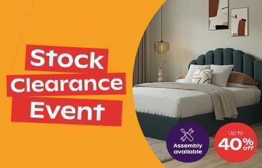 Stock clearance up to 40% off