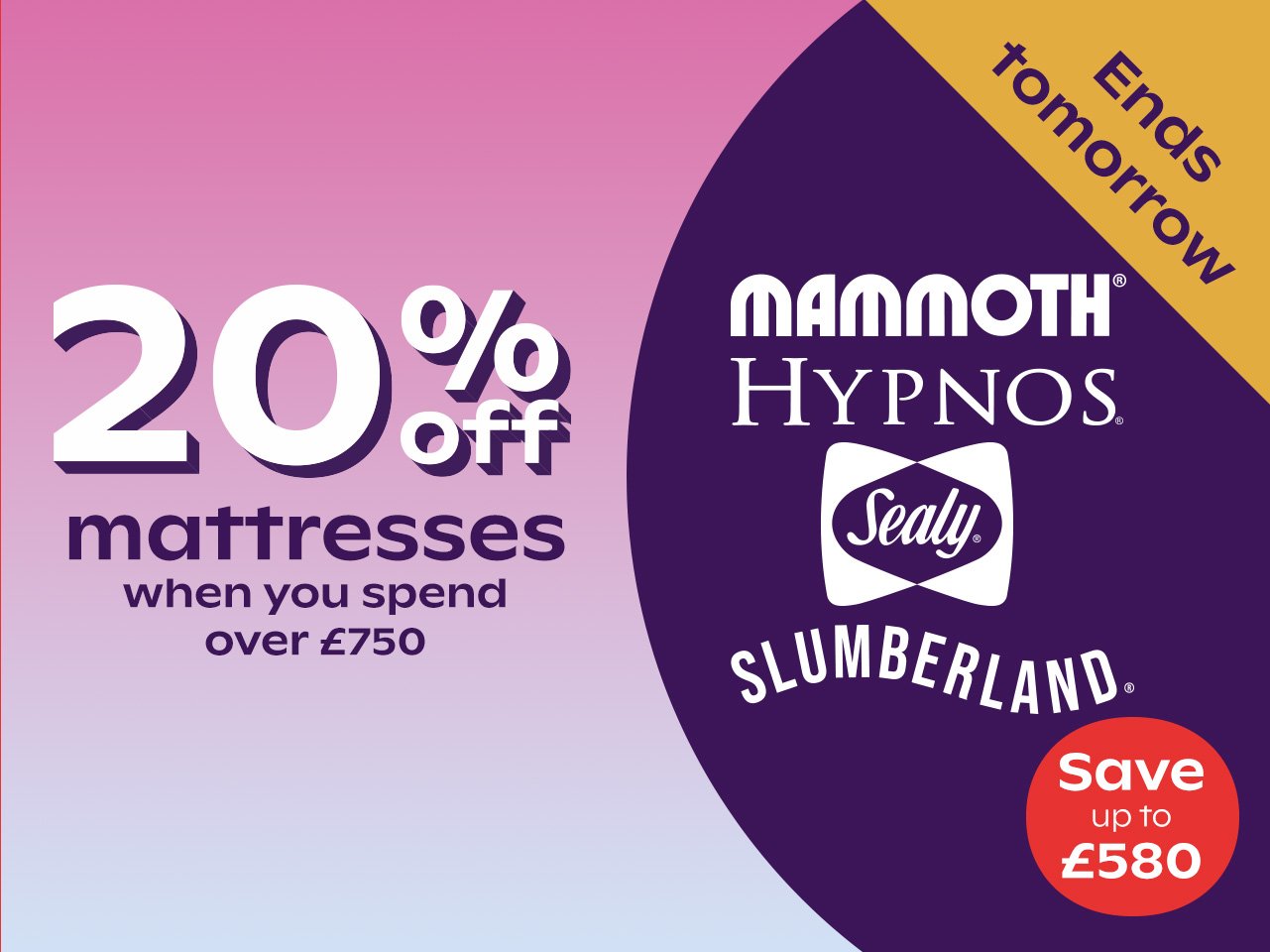 20% off When You Spend Over £750