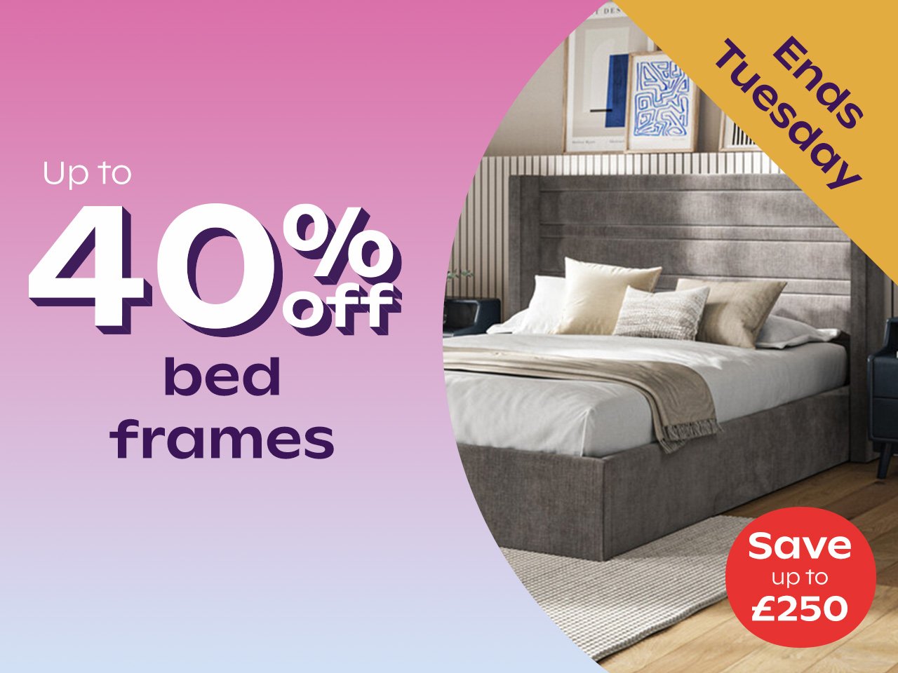 Up To 40% Off Beds Sale