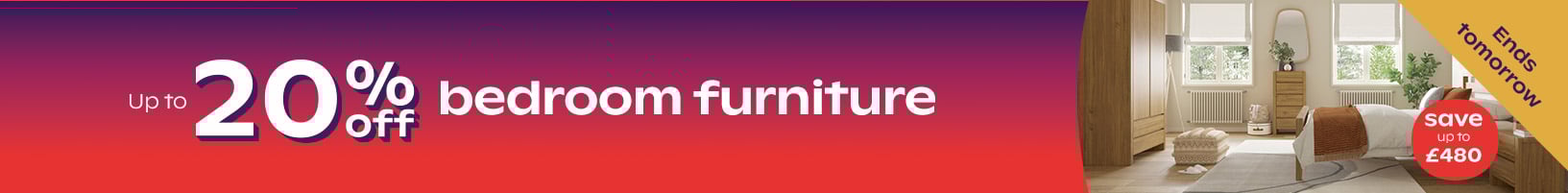 20% Off Bedroom Furniture