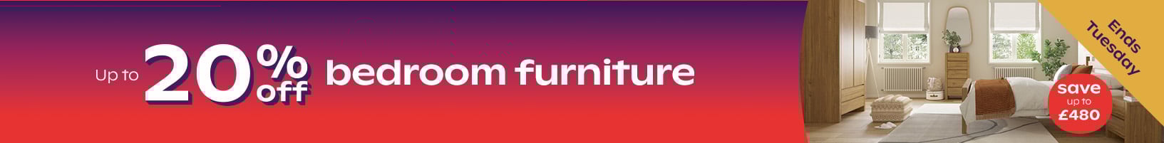 20% Off Bedroom Furniture