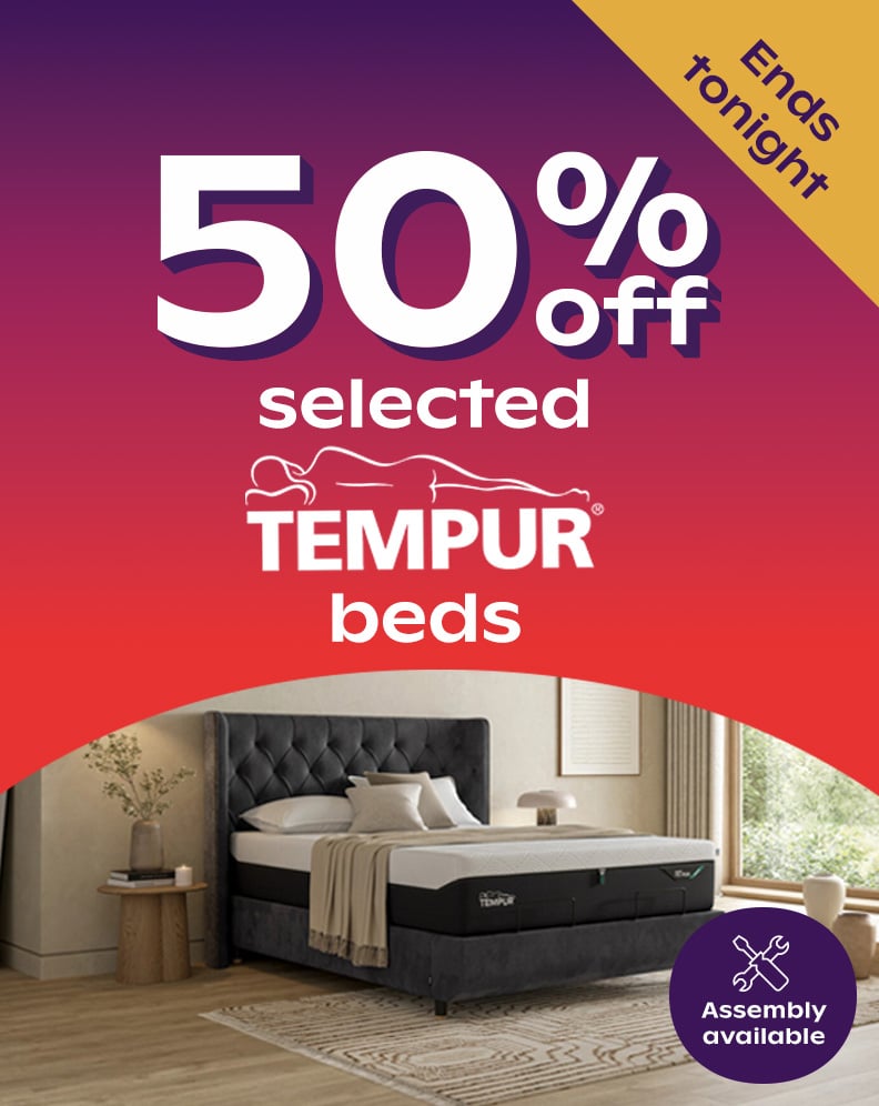 50% Off Selected Tempur Beds