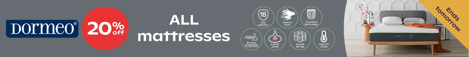 20% Off All Dormeo Mattresses