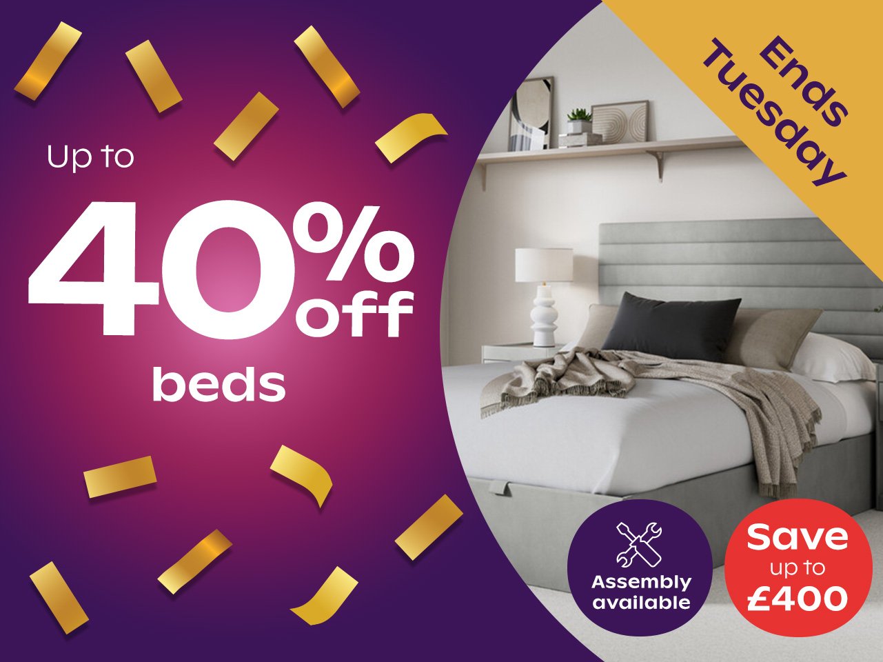 Up To £300 Off Bed Frames