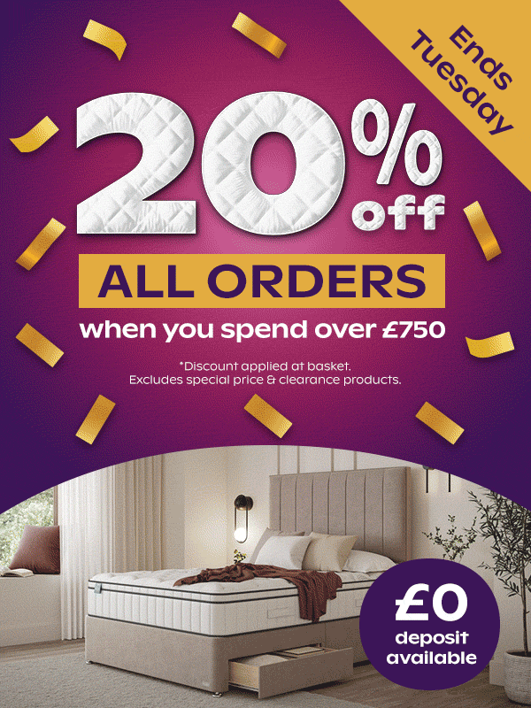 20% Off ALL Orders When You Spend Over £750 