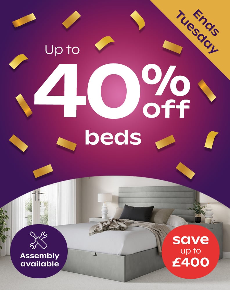 Up To 40% Off Beds