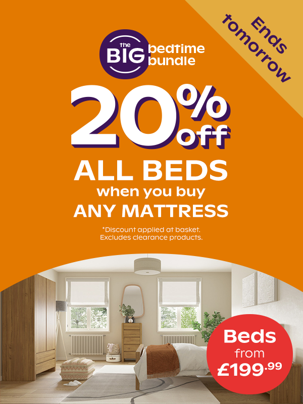 20% Off ALL Beds When You Buy A Mattress