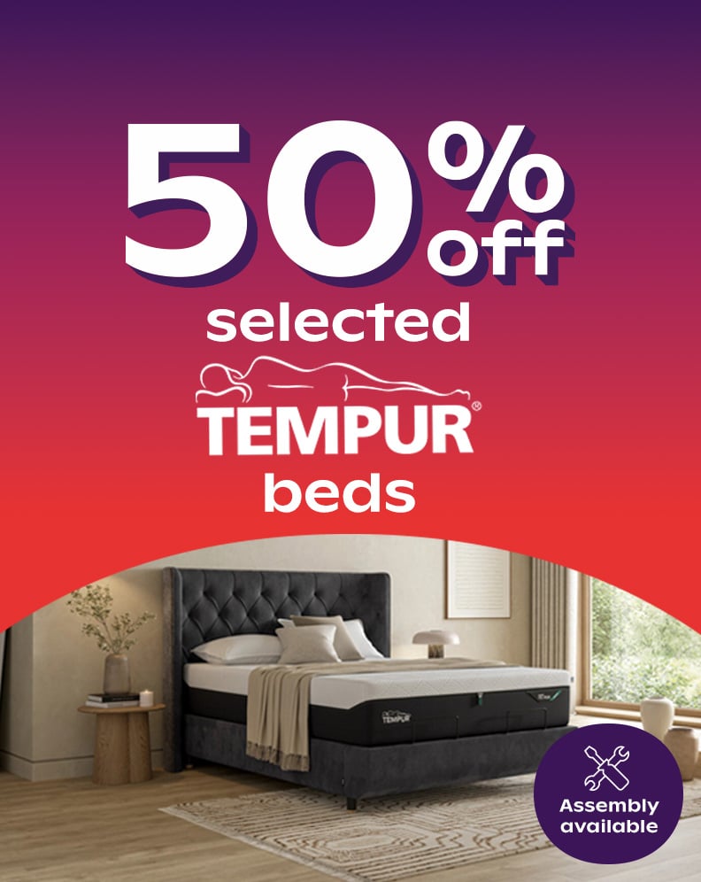 50% Off Selected Tempur Bed Frames