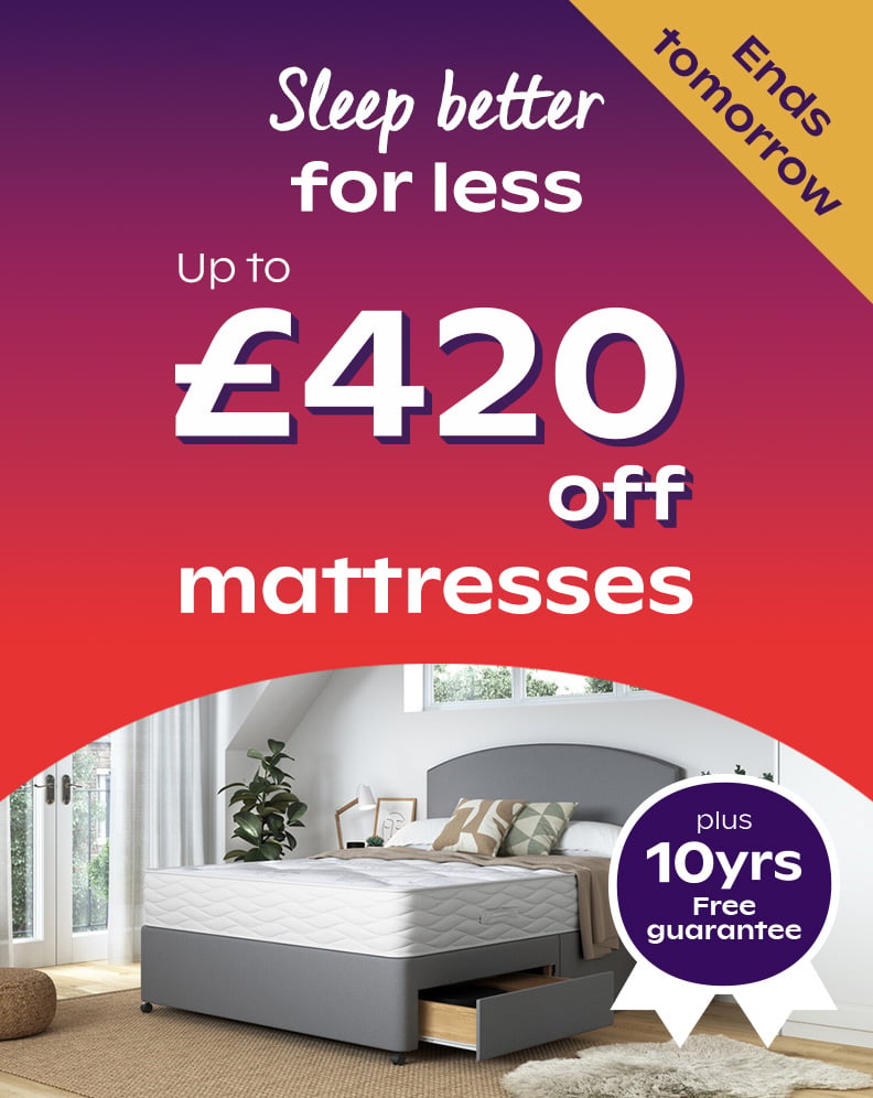 Sleep Better For Less - Up To £420 Off Mattresses