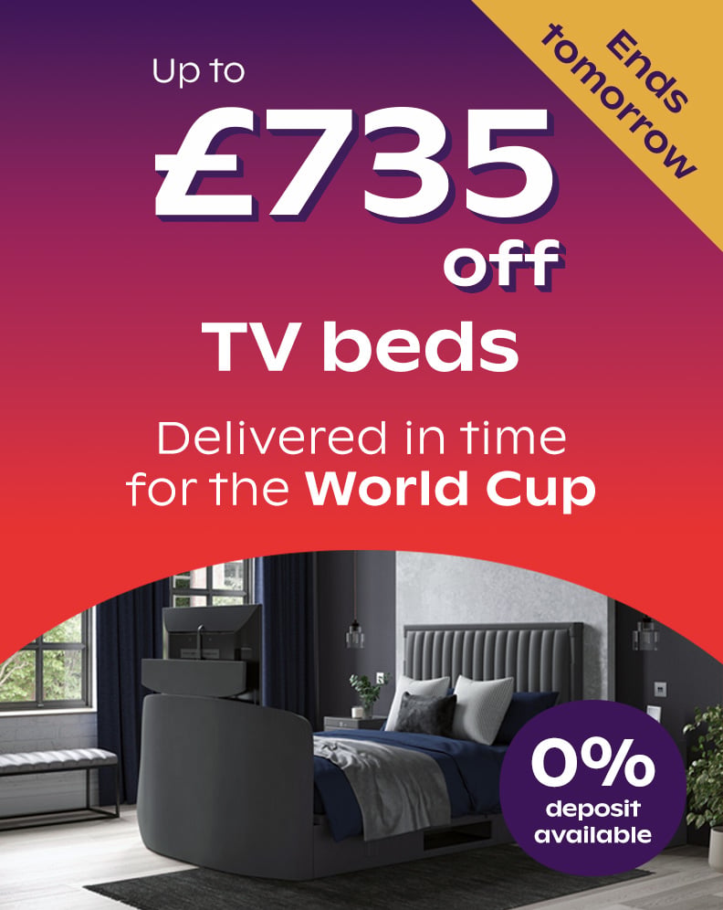 Up To £700 Off TV Beds