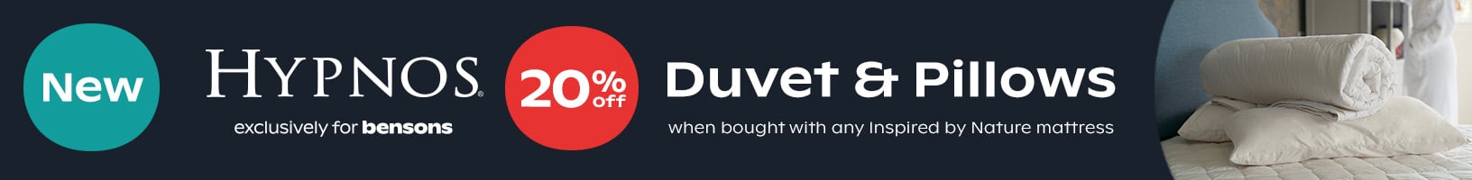 Hypnos 20% off duvet pillows