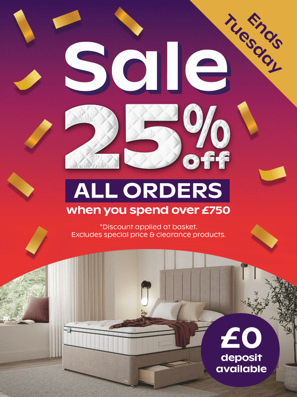 25% off orders over £750