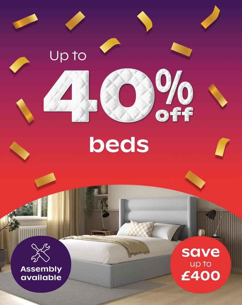 Up To £700 Off TV Beds