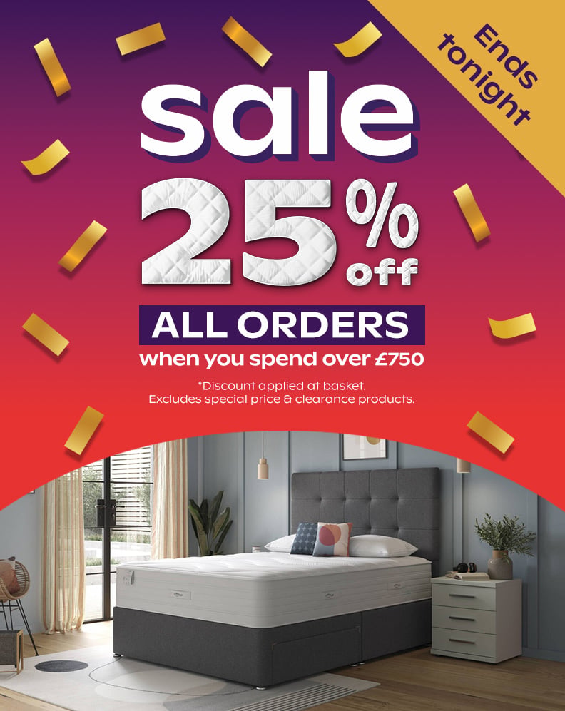 25% off orders over £750