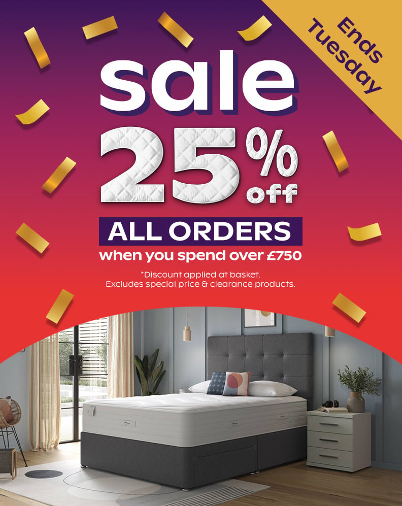 25% off orders over £750