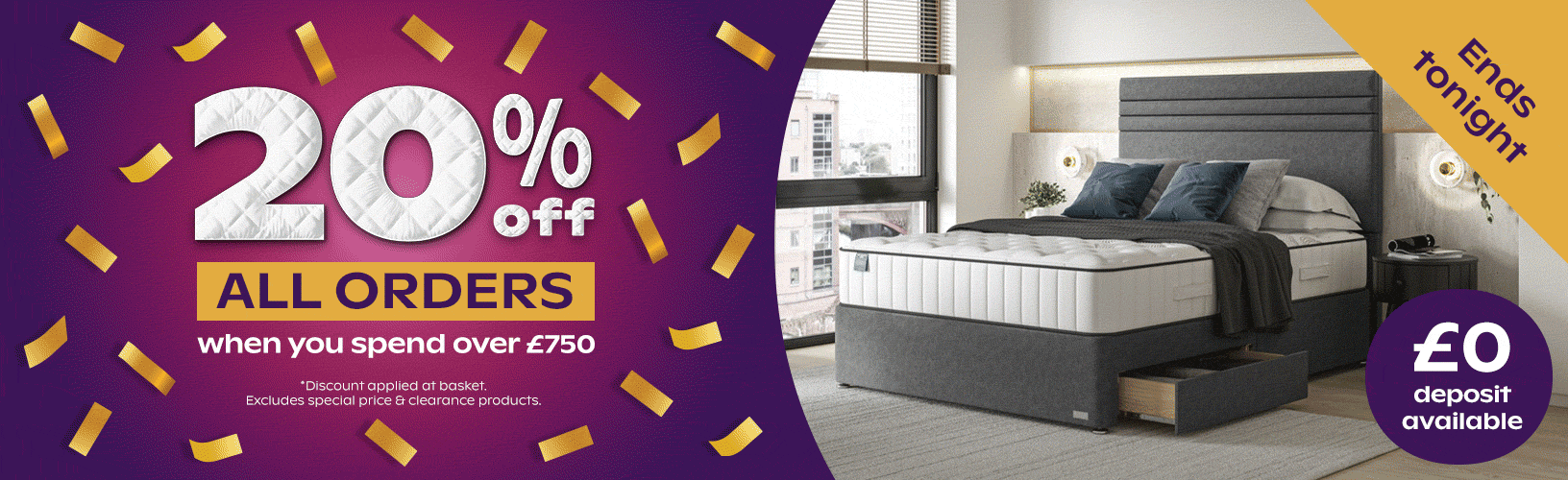 20% off orders over £750