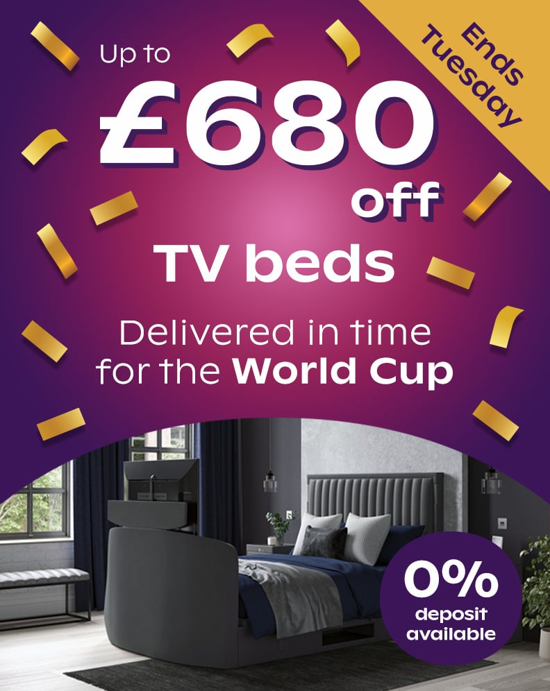 Up To £680 Off TV Beds