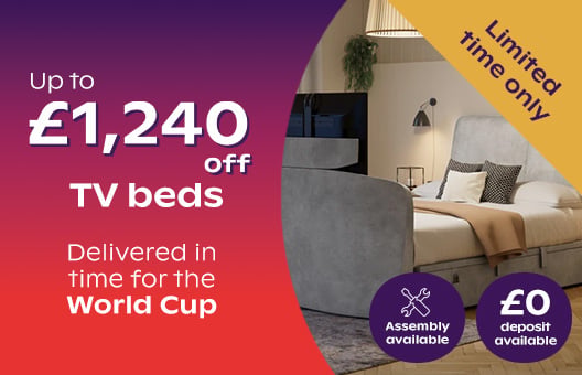 Up to £1240 on TV beds