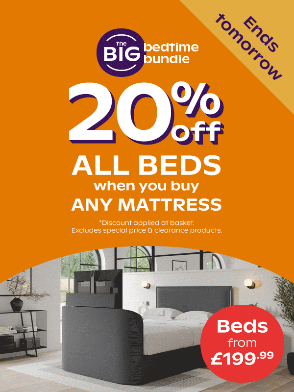 20% off beds with any mattress