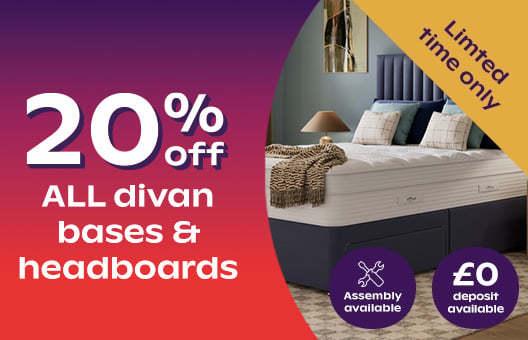 20% off divan bases & headboards