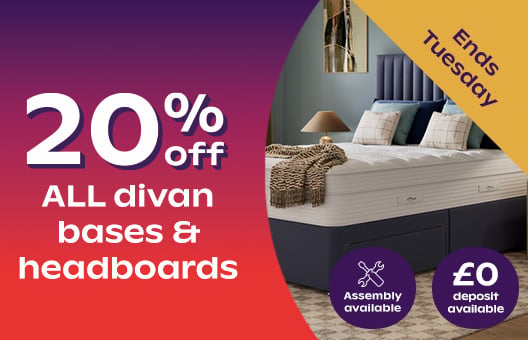 20% off divan bases & headboards