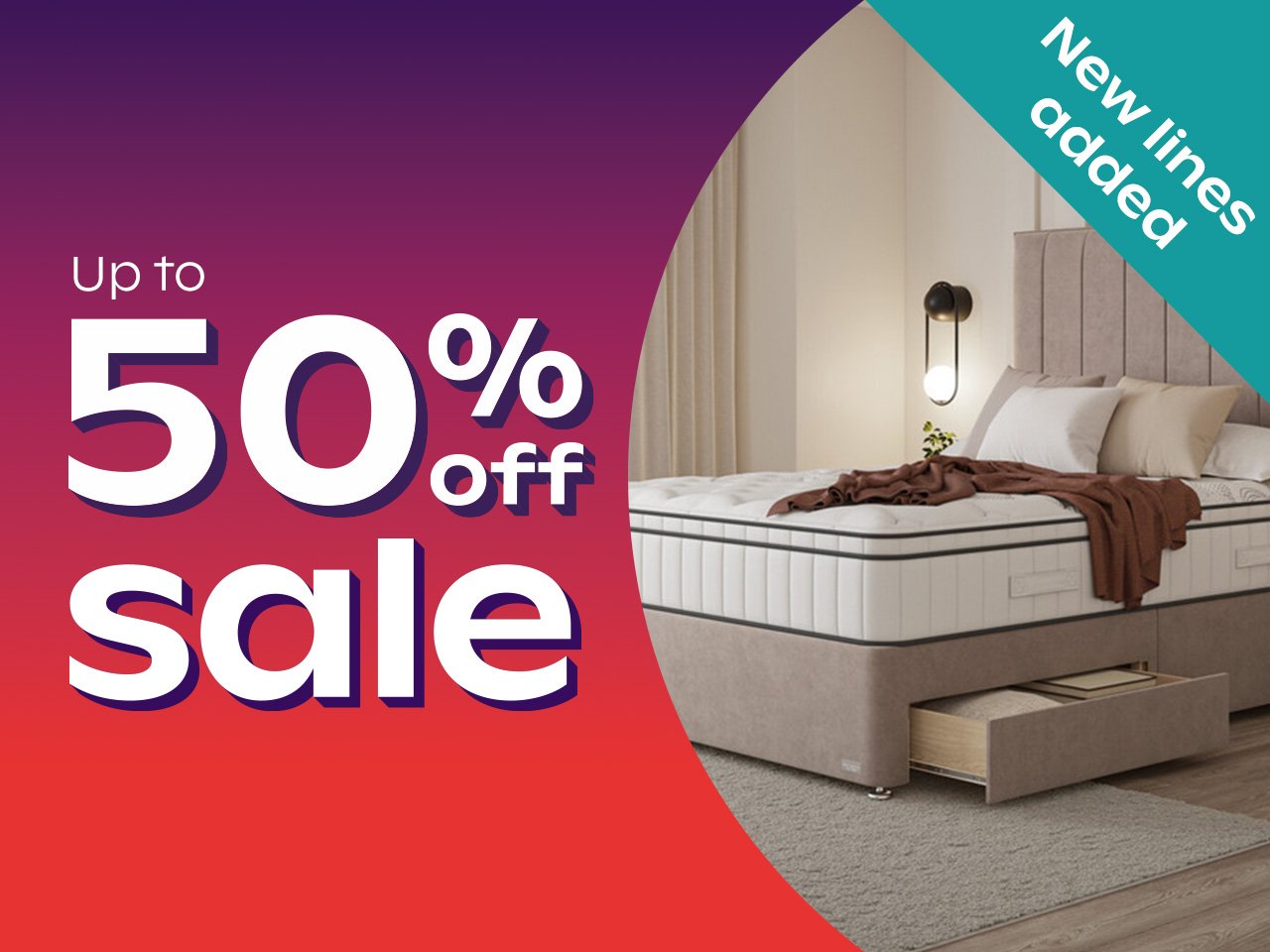 Up to 50% off sale