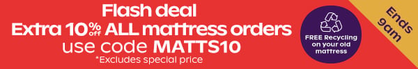 Flash Deal - 10% Off Mattresses