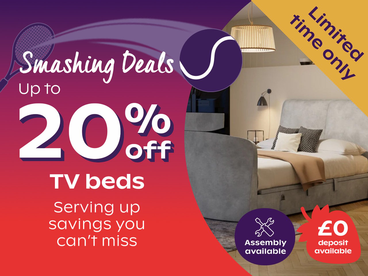 Up To 20% Off TV Beds
