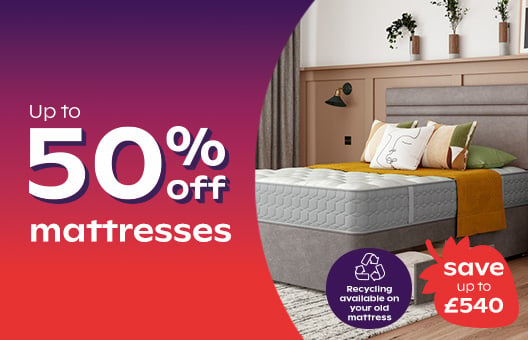 Up to 50% off mattresses