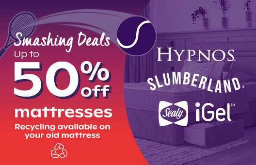 Up to 50% off mattresses