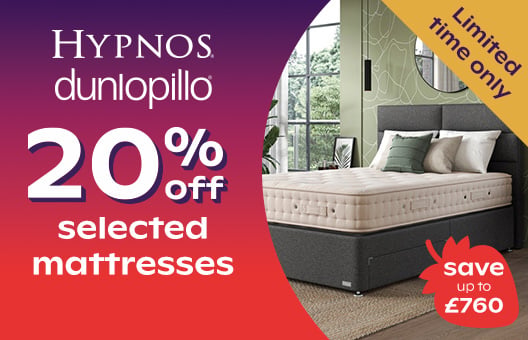 20% off Hypnos & Dunlopillo mattresses