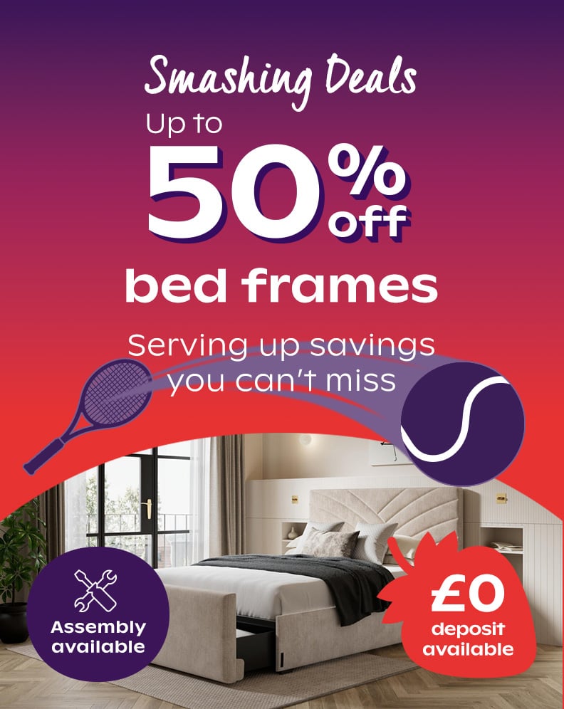 50% off beds