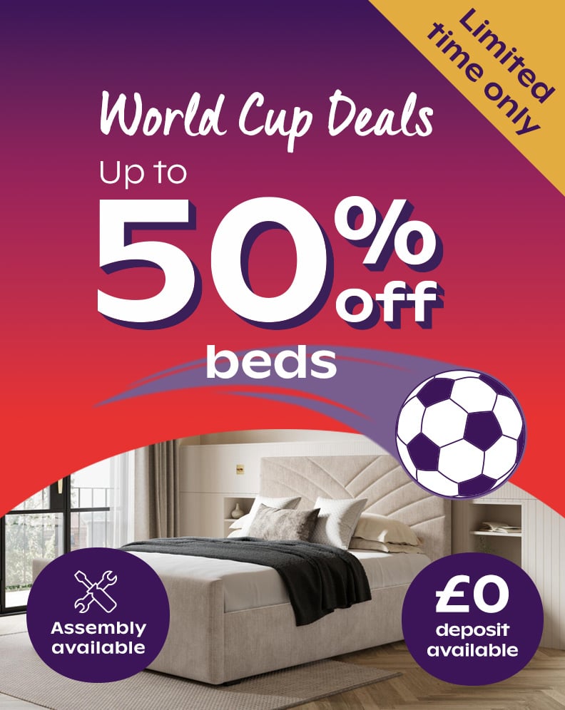 50% off beds