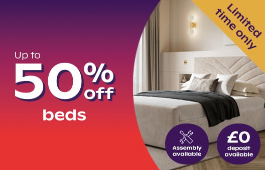 Up To 50% Off Beds
