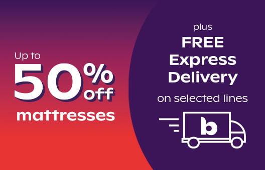 Up To 50% Off Mattresses + Free Express Delivery