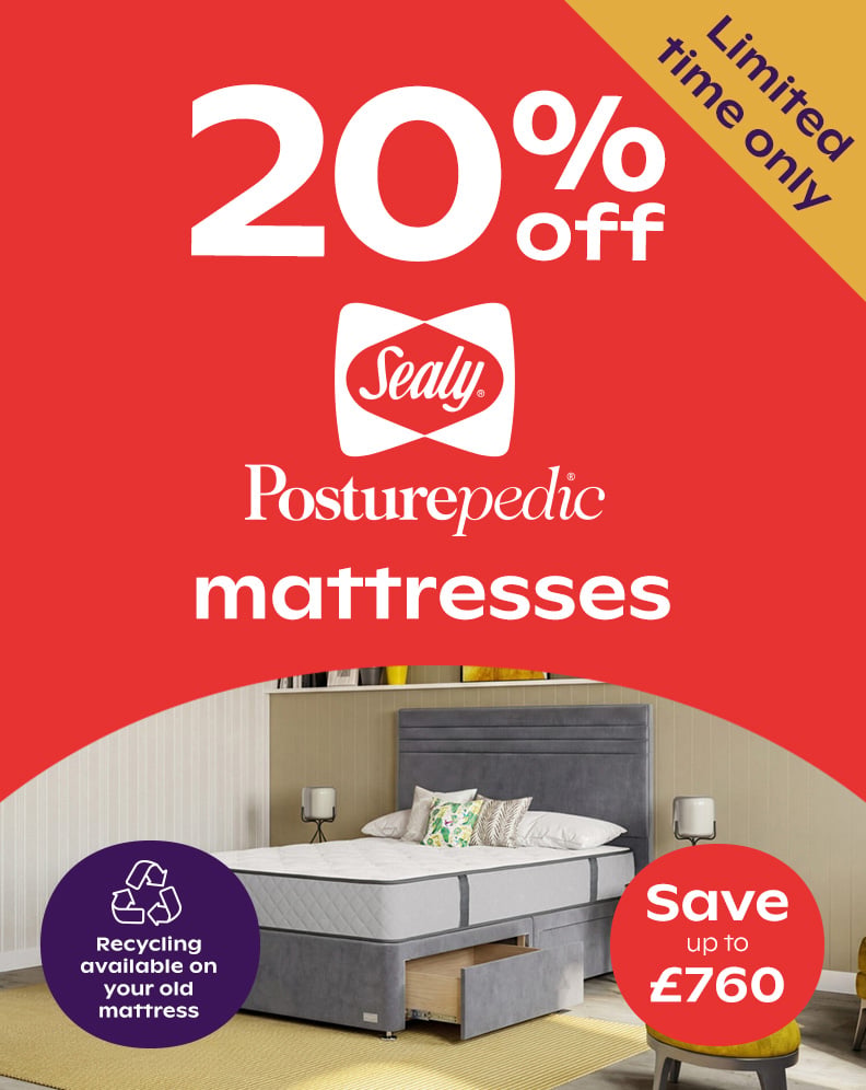 20% off Sealy Posturpaedic mattresses