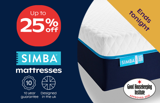Up to 25% Off Simba Mattresses