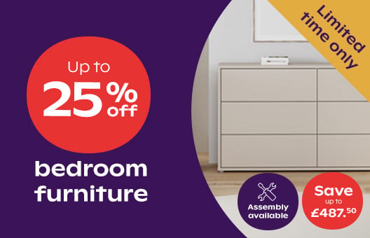 Up to 25% off furniture