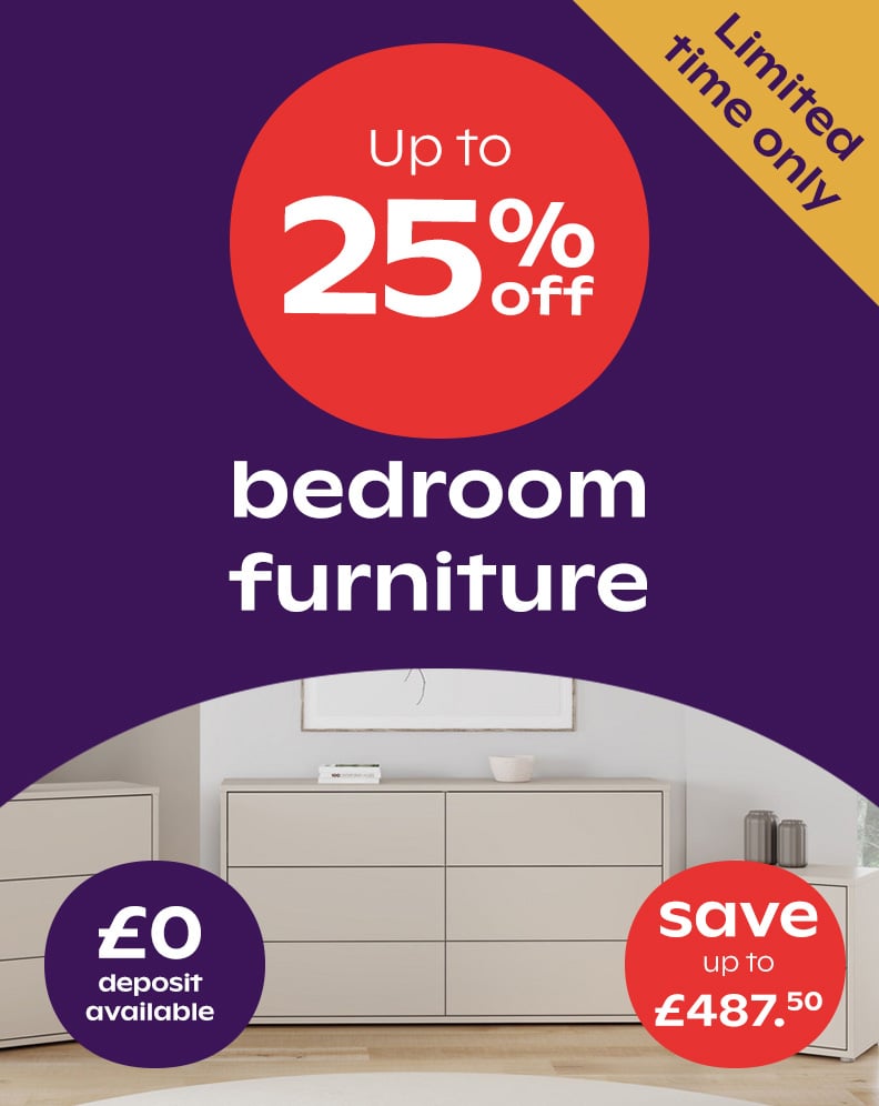 25% Off Selected Bedroom Furniture