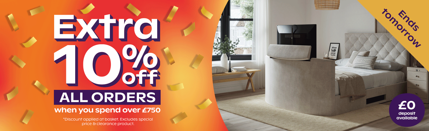 Extra 10% Off All Orders Over £750