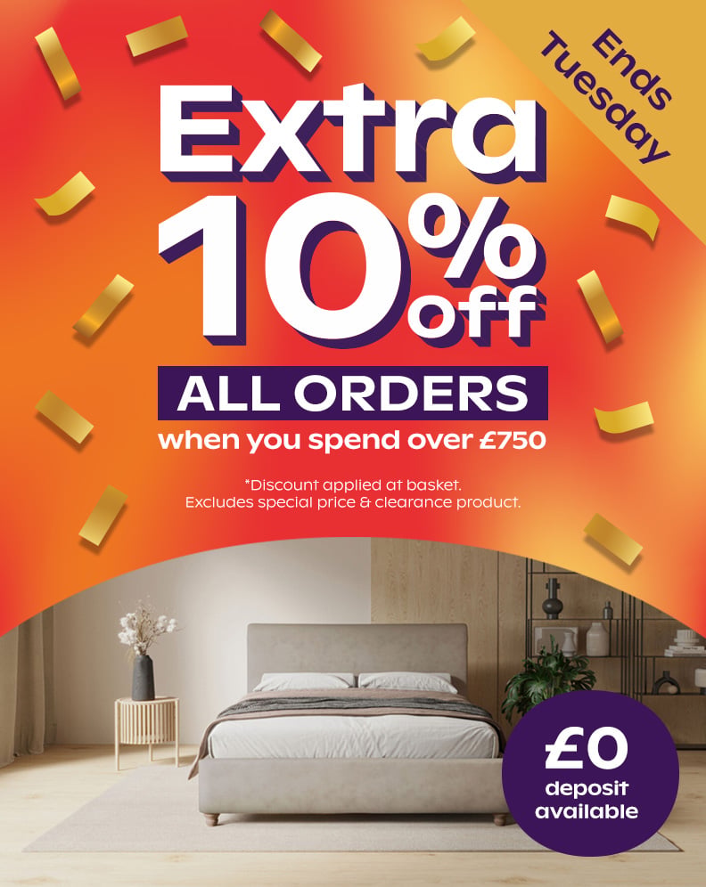 Extra 10% Off All Orders When You Spend Over £750