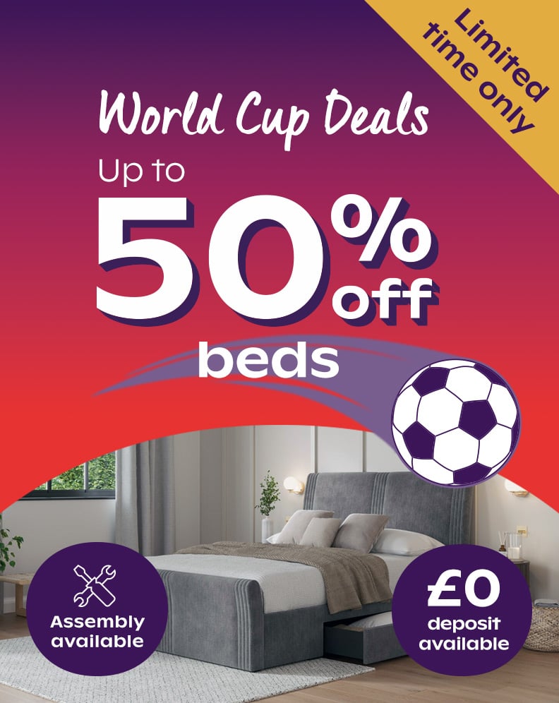 Up to 50% off beds