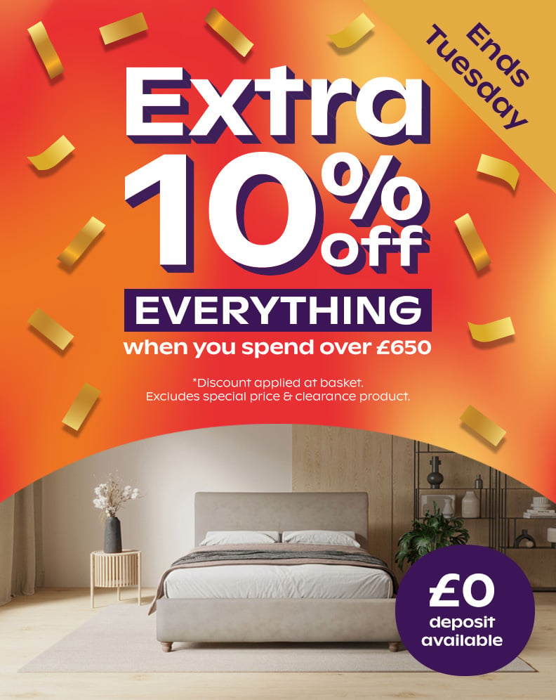 Extra 10% off over £650
