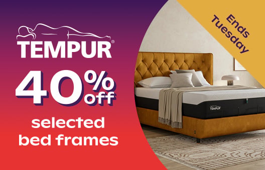 40% off Tempur bedframes