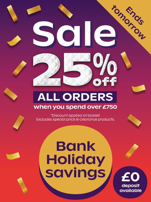 25% off orders over £750