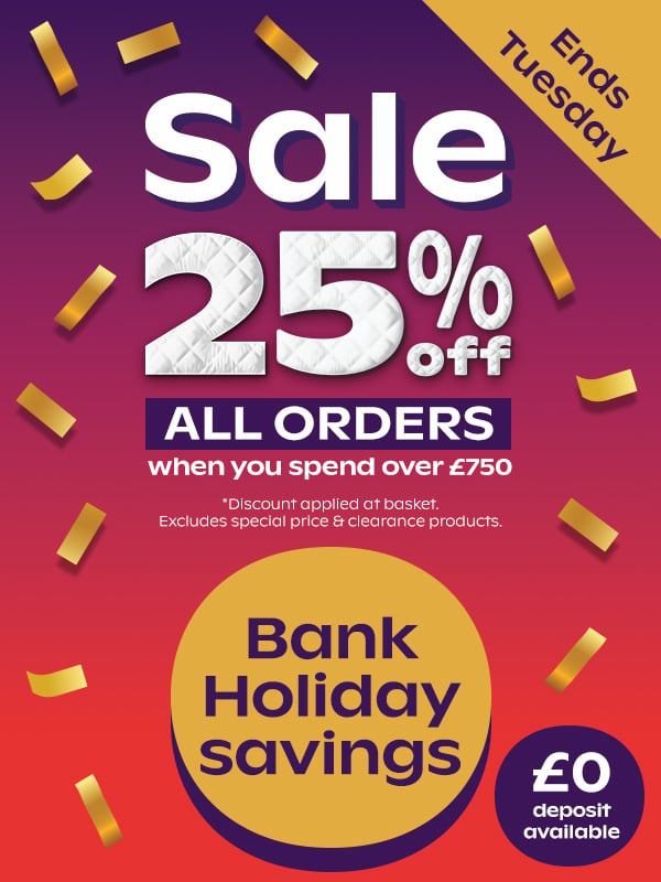 25% off orders over £750