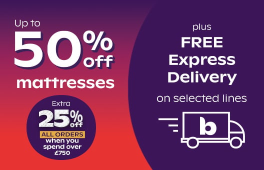 Up To 50% Off Mattresses + Free Express Delivery